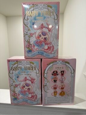 Baby three Romantic Wedding 400% plush collectible.